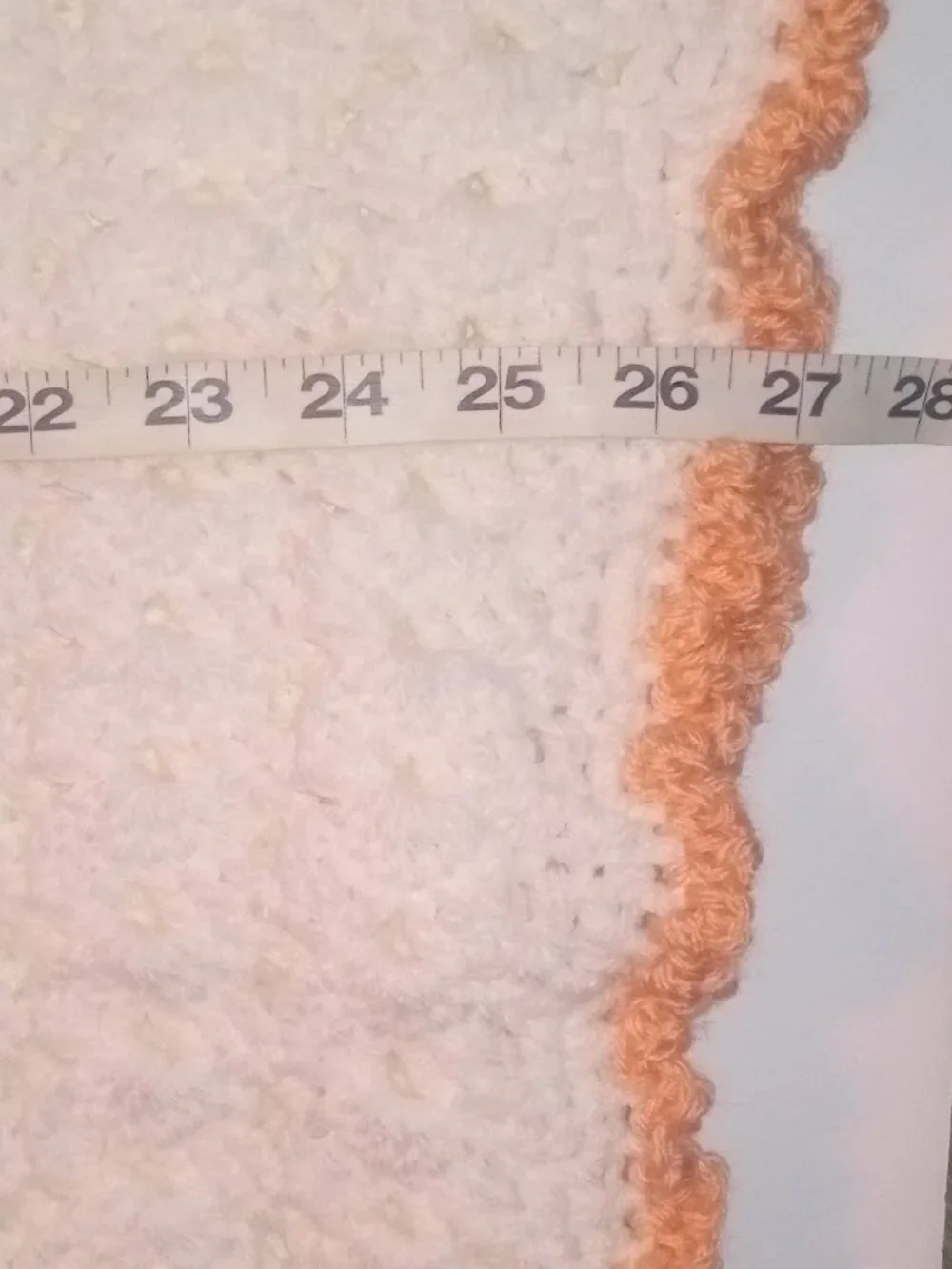 Handmade Crochet 0-3 m/ Baby Gift Set White/Peach Blanket Cardigan Hat Booties